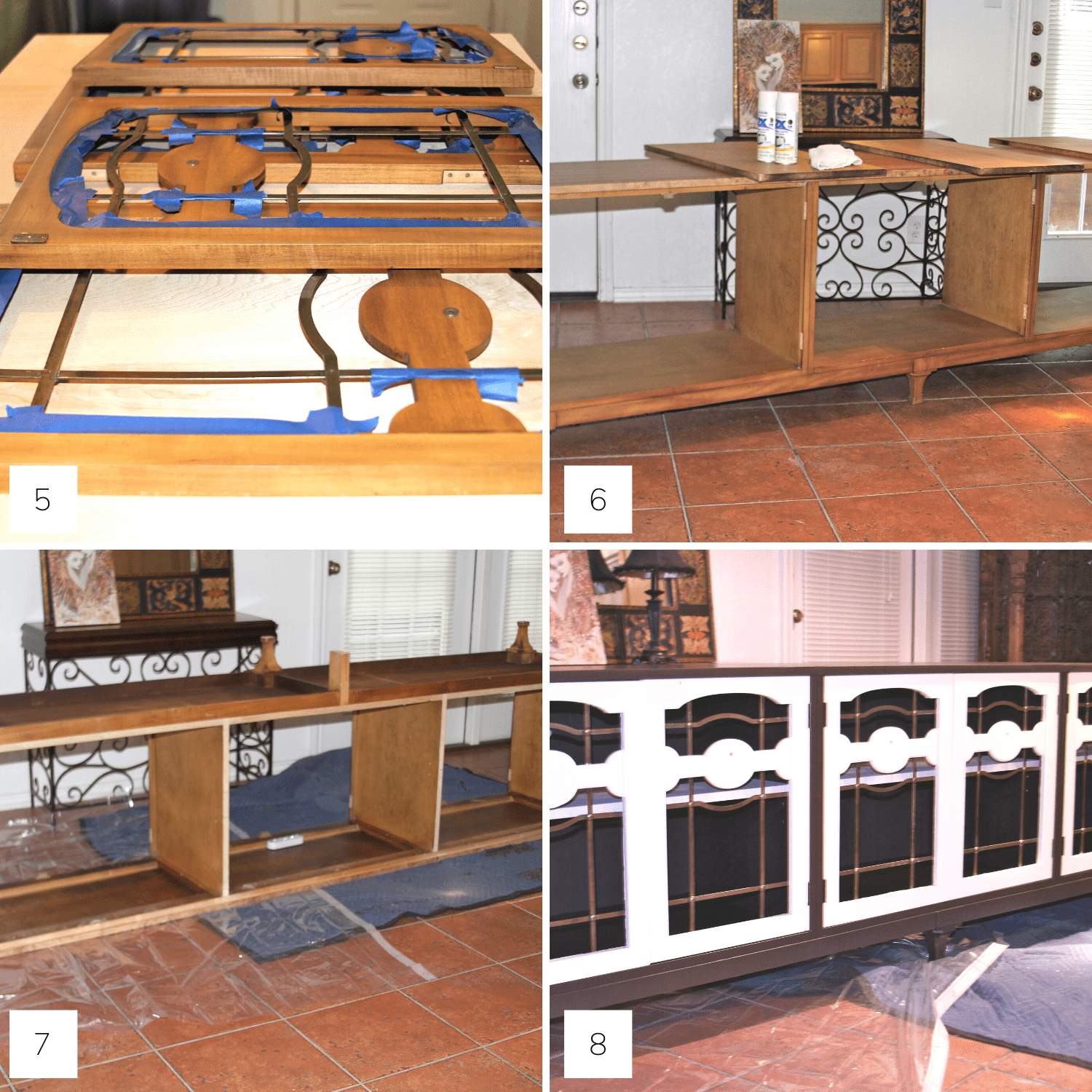 DIY Kitchen BUFFET Makeover Steps 5-8