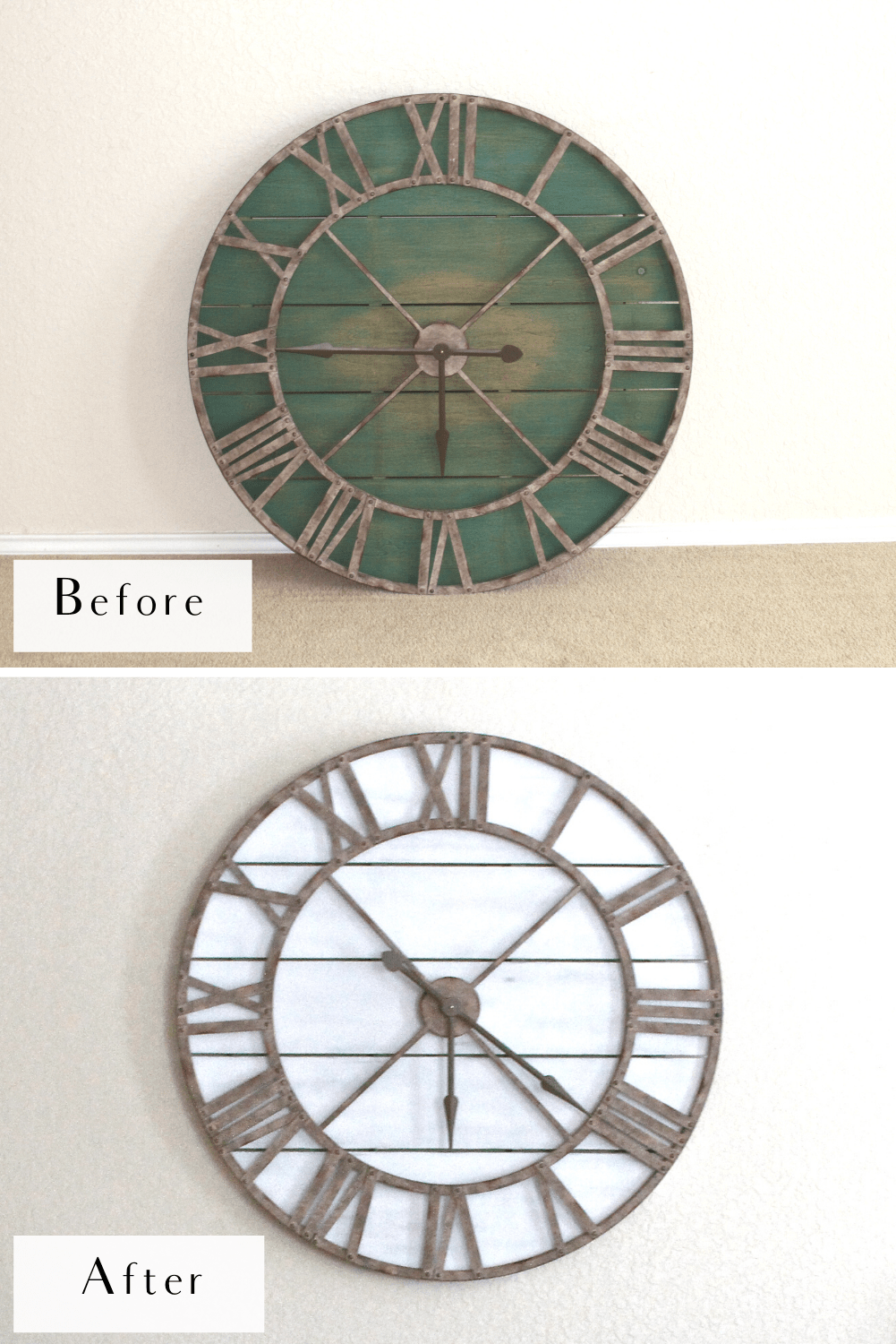 DIY Upcycled Wall Clock