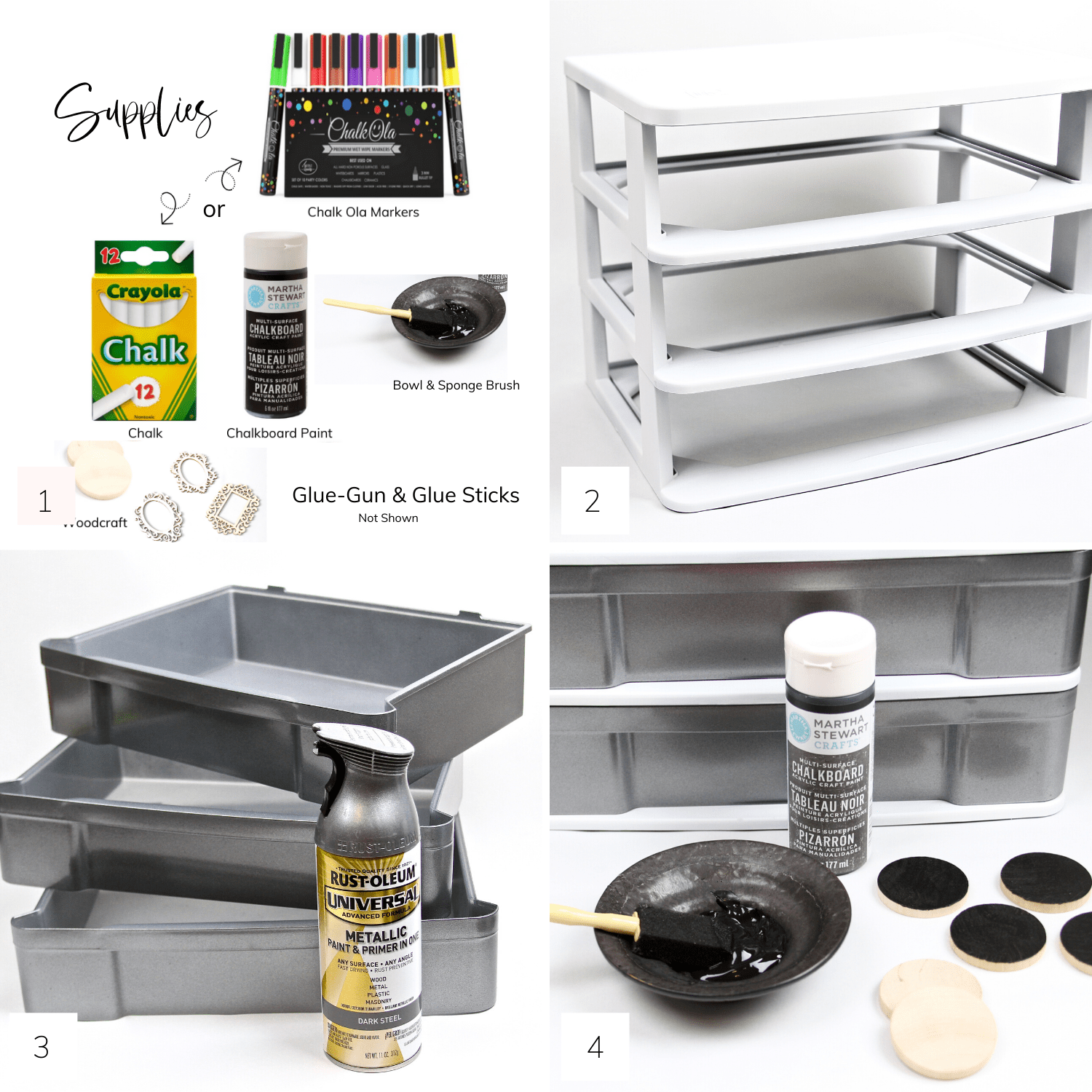 Diy Faux Stainless Steel Plastic Drawers Makes And Munchies