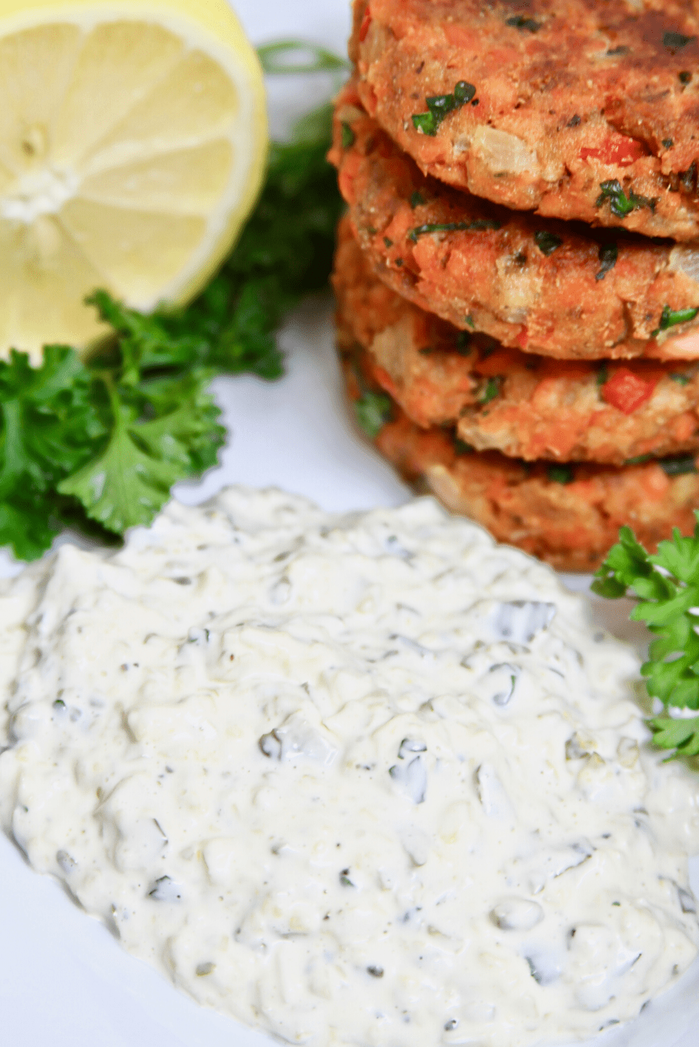 Salmon Patties with Tarter Sauce