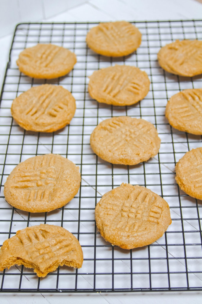 Cool the 3 Ingredient Peanut Butter Cookies