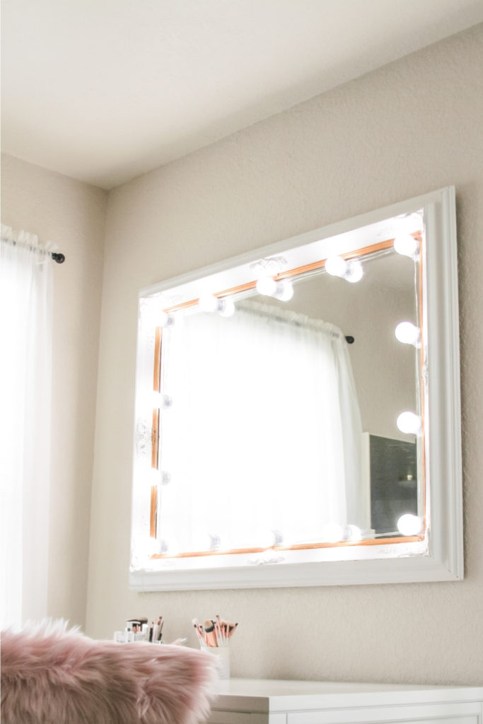 DIY Vanity Mirror with Lights