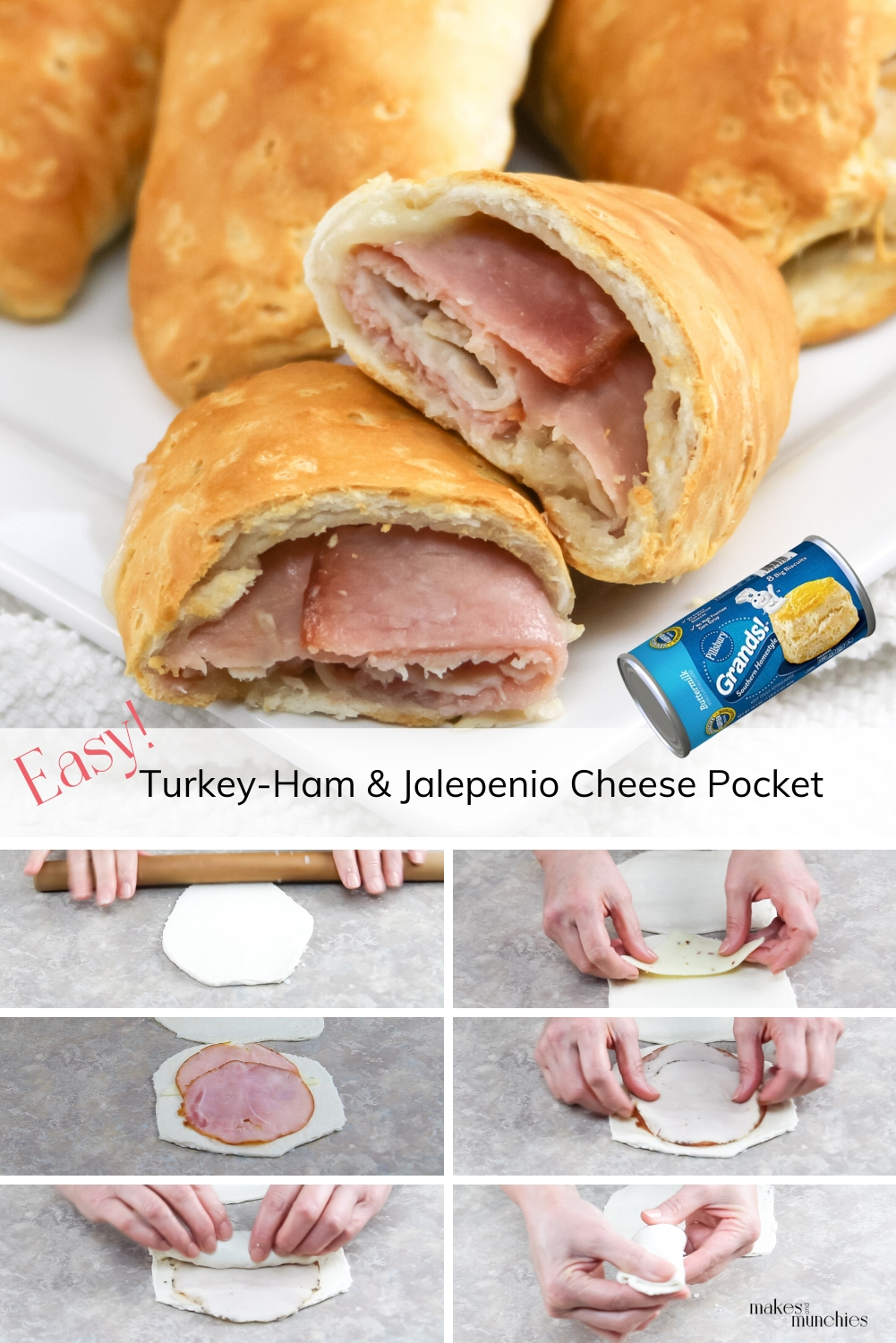 Turkey Ham Jalapeno Cheese Pocket